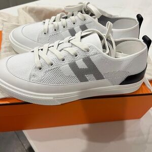 NWT Hermes mans White  Sneakers Eu 41,5 US 8,5 mans